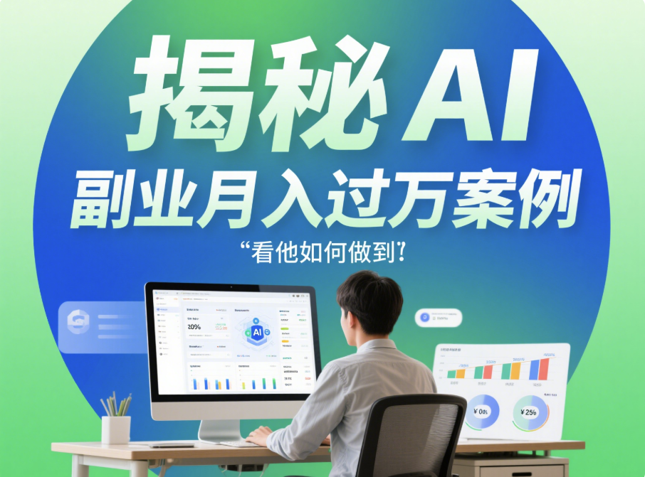AI 赚钱小副业案例分析：他是如何月入过万的？-爱分享资源网