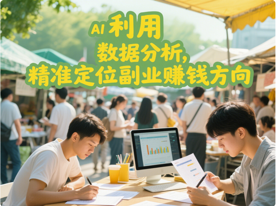 利用 AI 数据分析，精准定位副业赚钱方向