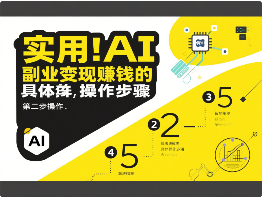 实用！AI 副业变现赚钱的具体操作步骤-爱分享资源网