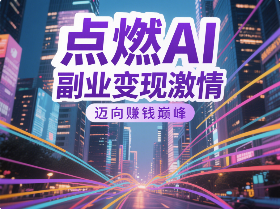 点燃 AI 副业变现激情，迈向赚钱巅峰-爱分享资源网