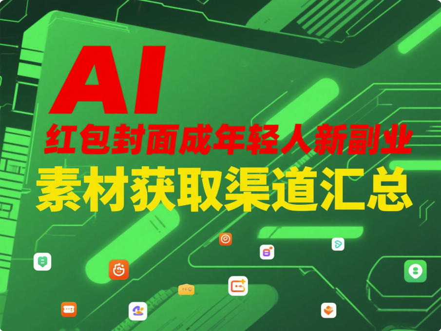 AI 红包封面成年轻人新副业，素材获取渠道汇总
