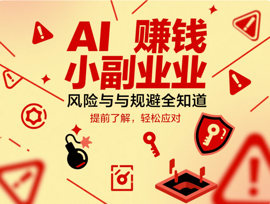 AI 赚钱小副业的风险与规避策略全知道-爱分享资源网
